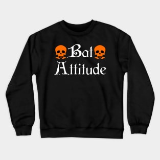 Bat Attitude (Orange Version) Crewneck Sweatshirt